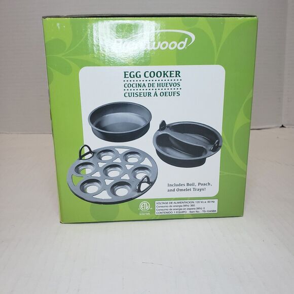 Brentwood Electric Egg Cooker Auto Shut Off Boil Poach or Omelet TS-1045BK NEW - Picture 2 of 4